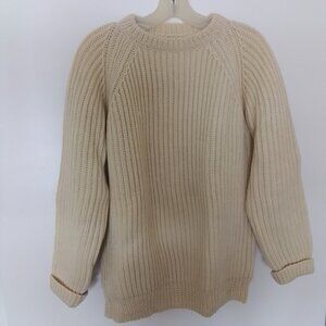 Vintage off-white wool pullover sweater, Size M/L
